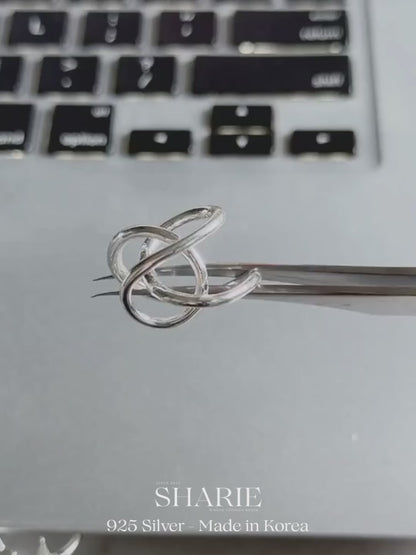#624 | Sculptural Interlace Statement Ring | 925 Silver