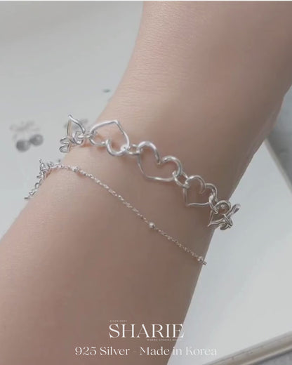 #521丨Wavy Heart Bracelet丨925 Silver