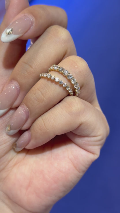 Round Lab Grown Diamond Eternity Ring