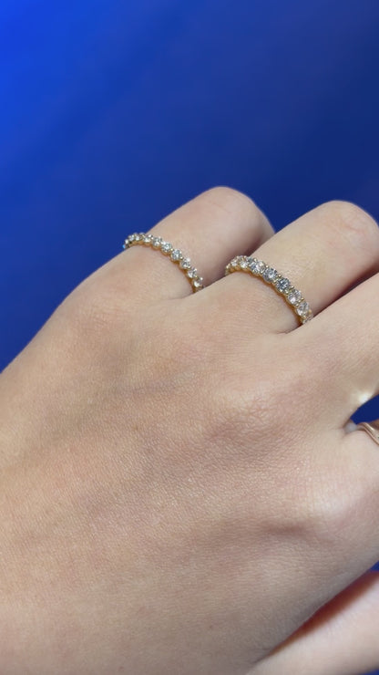 Round Lab Grown Diamond Eternity Ring