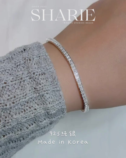 #605 | 3mm Channel Set CZ Tennis Bracelet | 925 Silver