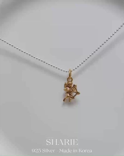 #749 | Antique Cupid Pendant Necklace | 925 Silver