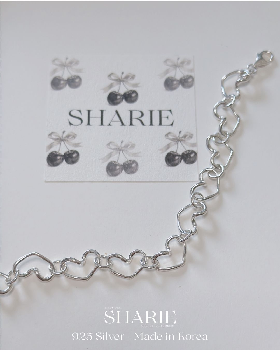 #521丨Wavy Heart Bracelet丨925 Silver