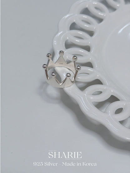 #741丨Solid Crown Ring丨925 Silver