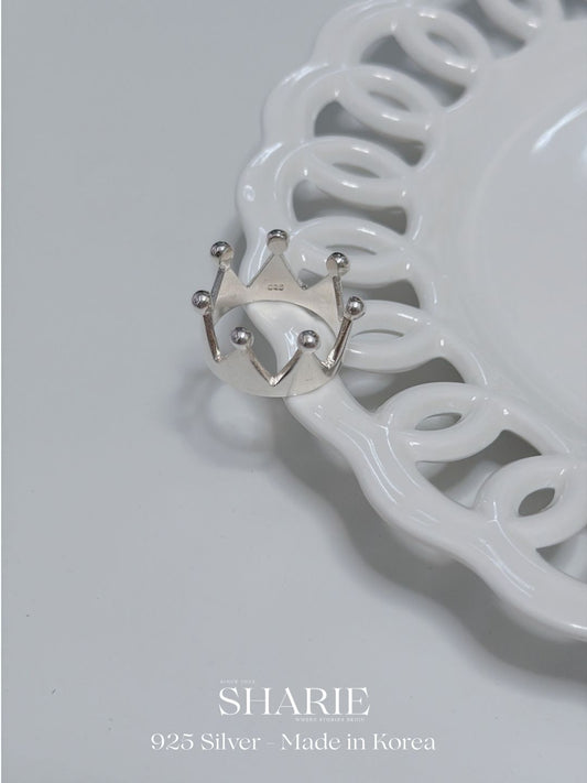 #741丨Solid Crown Ring丨925 Silver