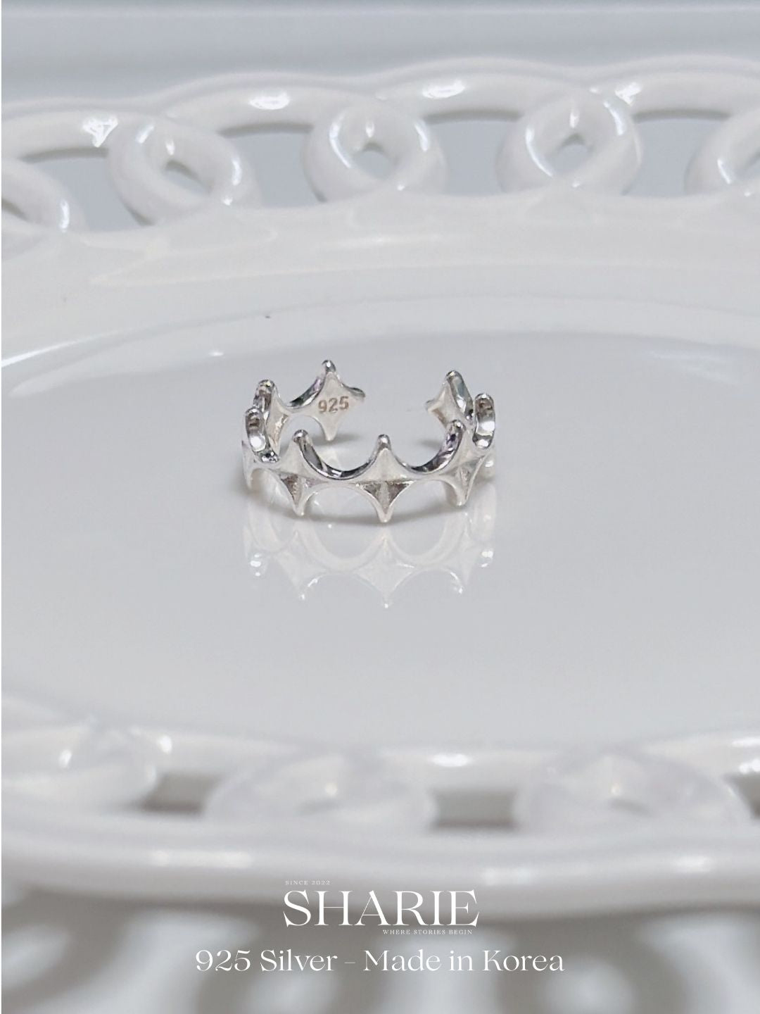 #733丨Cross Star Ring丨925 Silver