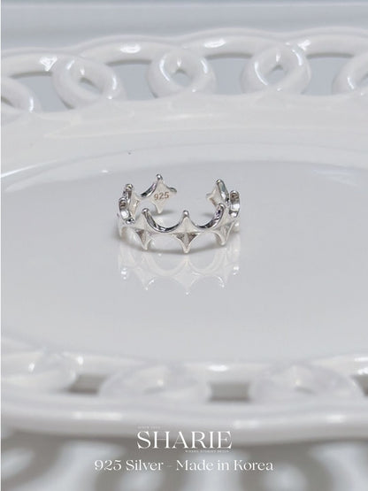 #733丨Cross Star Ring丨925 Silver