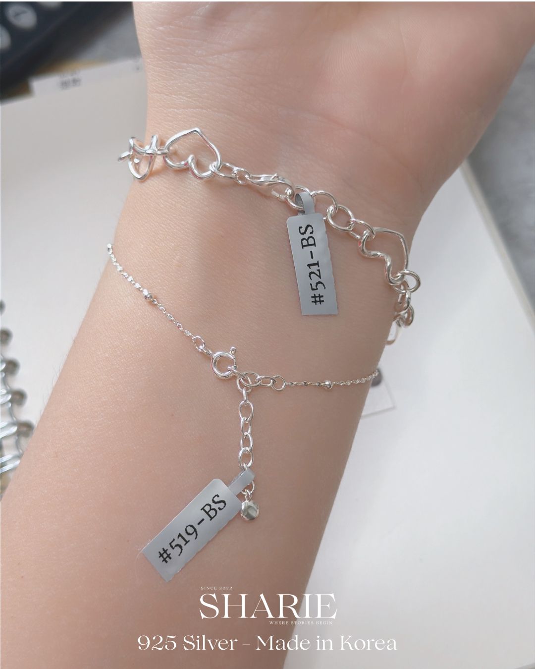 #521丨Wavy Heart Bracelet丨925 Silver
