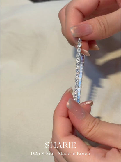 #722 | 3mm CZ Elastic Tennis Bracelet 彈力手環 | 925 Silver