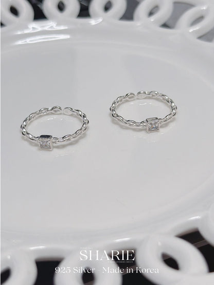 #731丨Chain Cubic Ring丨925 Silver