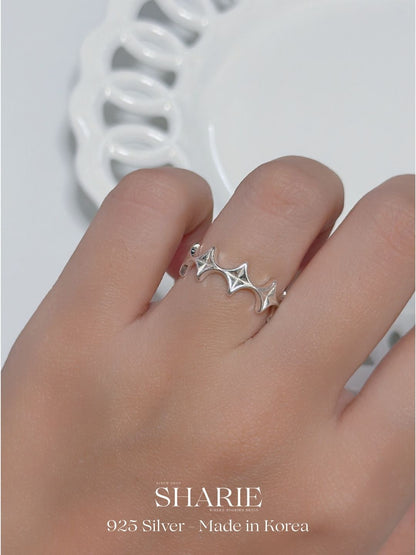 #733丨Cross Star Ring丨925 Silver