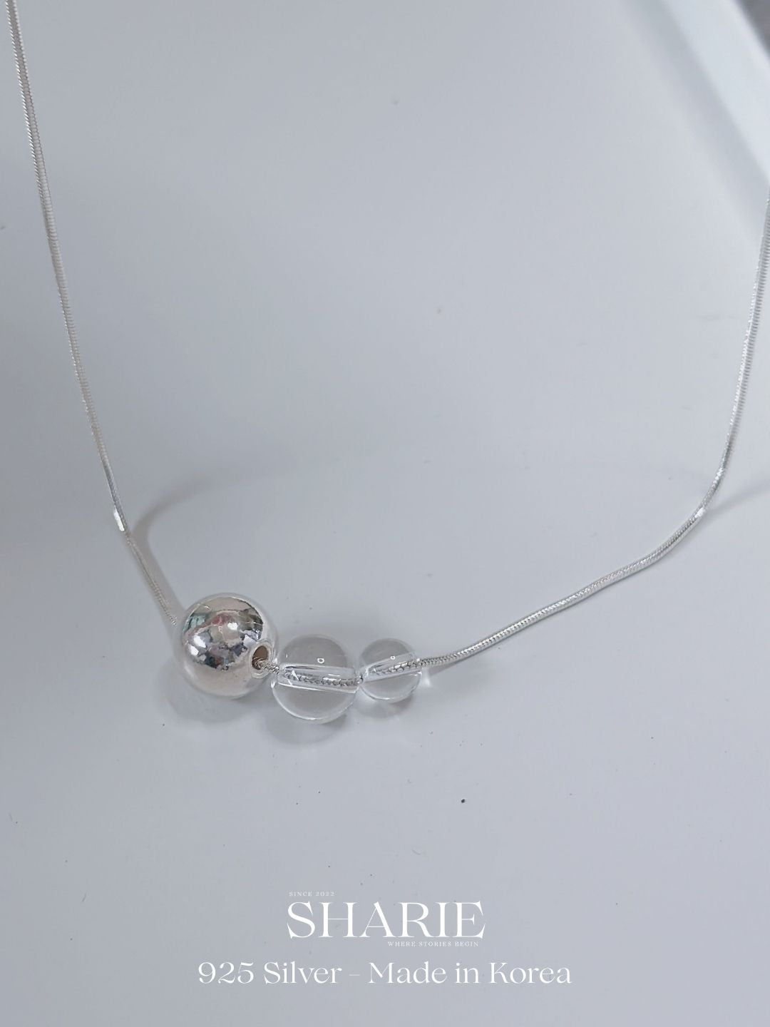 #661 | Duo Sphere Necklace丨925 Silver
