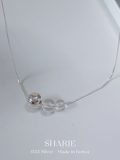 #661 | Duo Sphere Necklace丨925 Silver