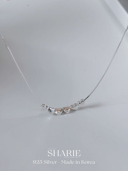 #710 | Sweet Heart Strand Necklace丨925 Silver