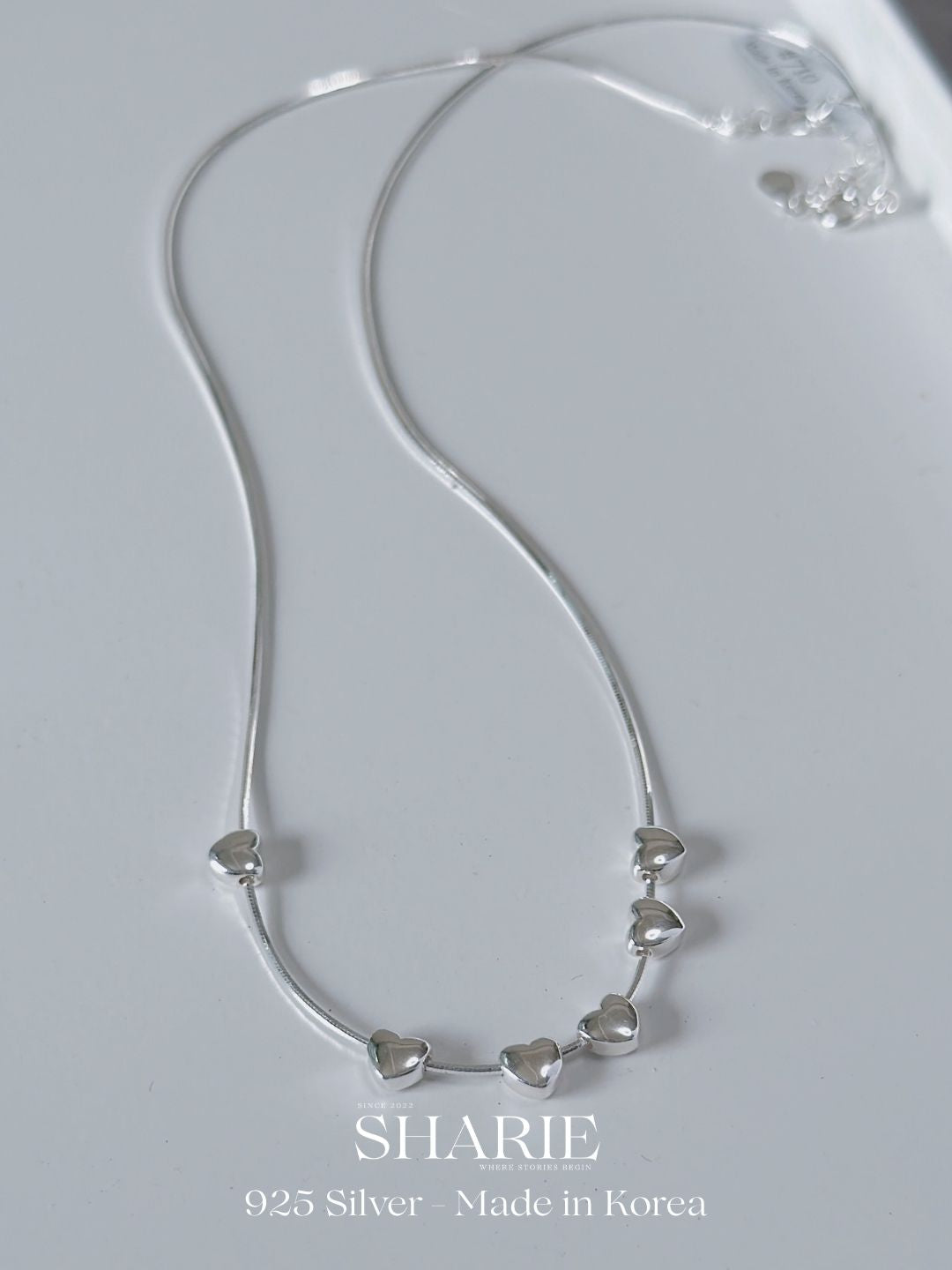 #710 | Sweet Heart Strand Necklace丨925 Silver