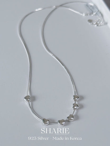 #710 | Sweet Heart Strand Necklace丨925 Silver