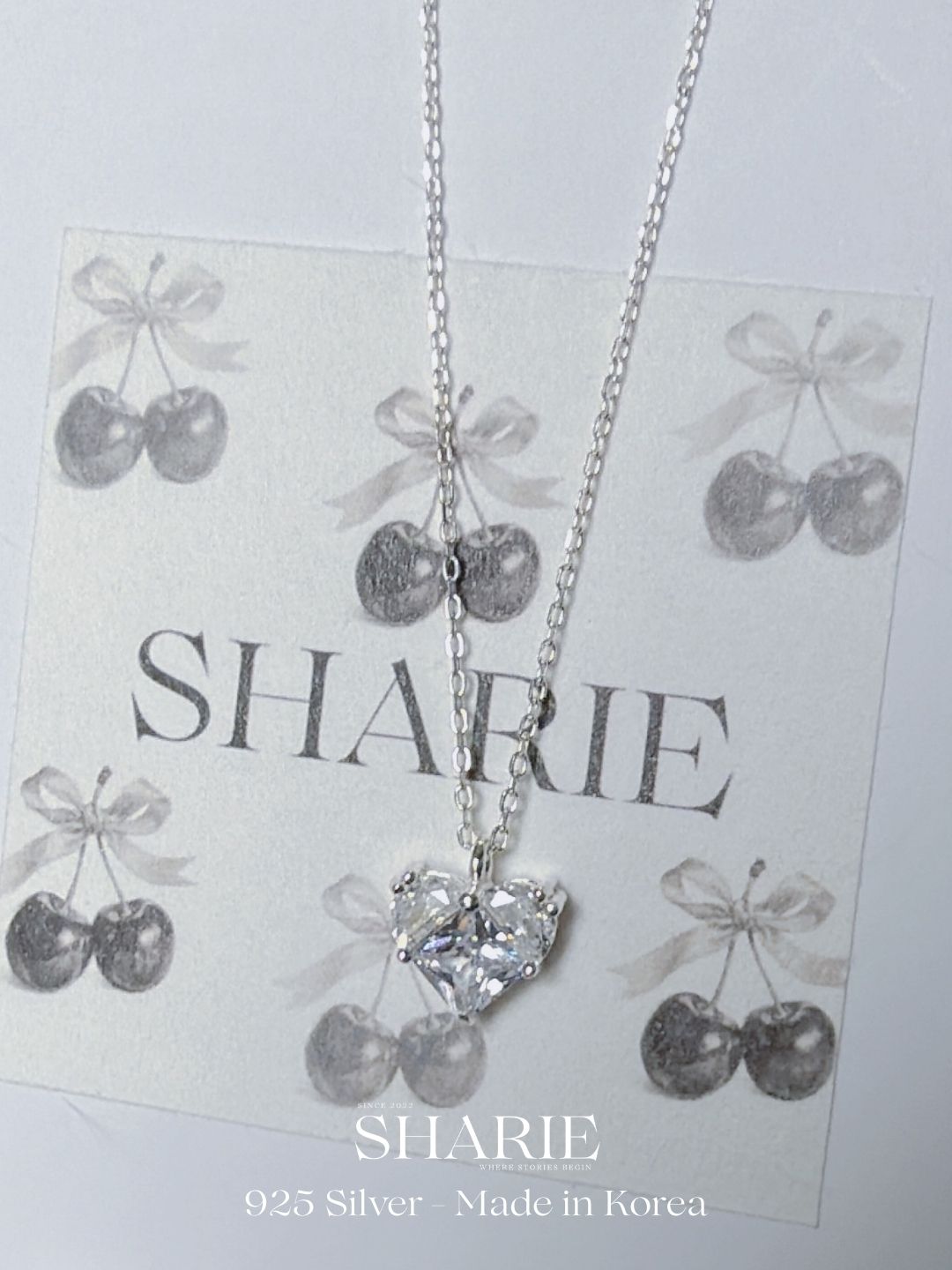 #708 | Sparkling Heart Necklace丨925 Silver