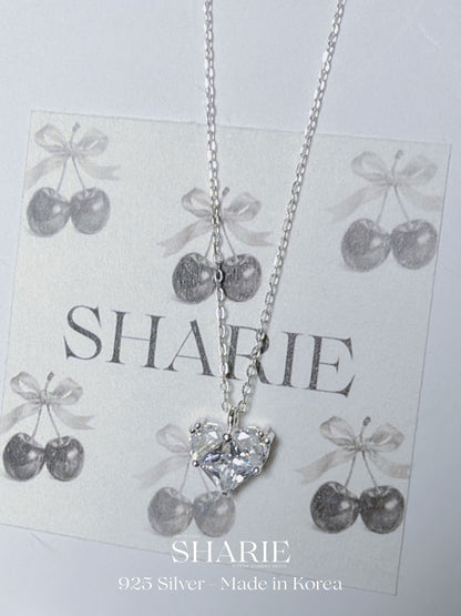 #708 | Sparkling Heart Necklace丨925 Silver