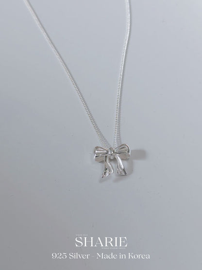 #709 | Signature Bow Necklace丨925 Silver