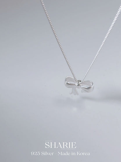 #709 | Signature Bow Necklace丨925 Silver
