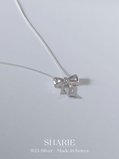 #709 | Signature Bow Necklace丨925 Silver