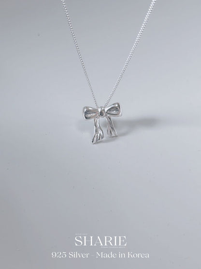 #709 | Signature Bow Necklace丨925 Silver