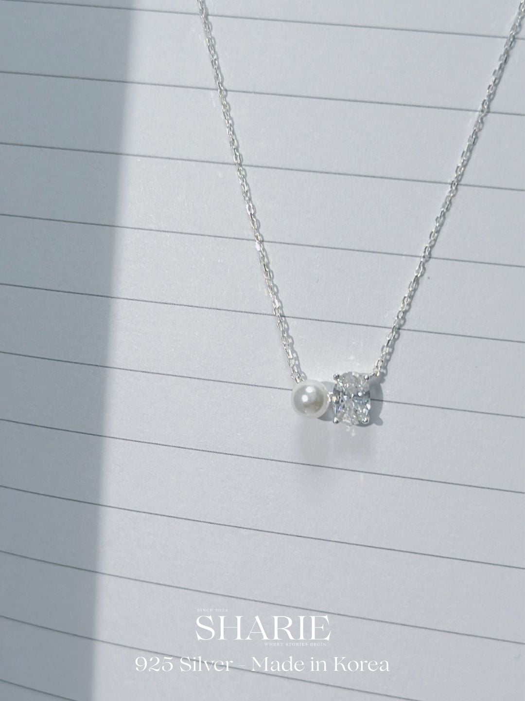 #634 | Dual Glow Pearl Necklace | 925 Silver