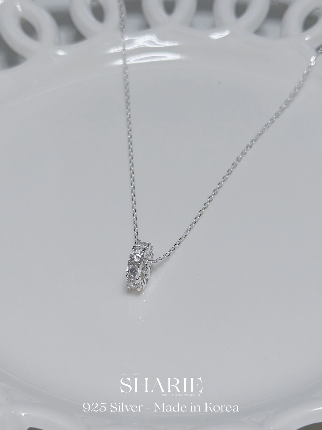 #729 | Twinkle Halo Necklace丨925 Silver