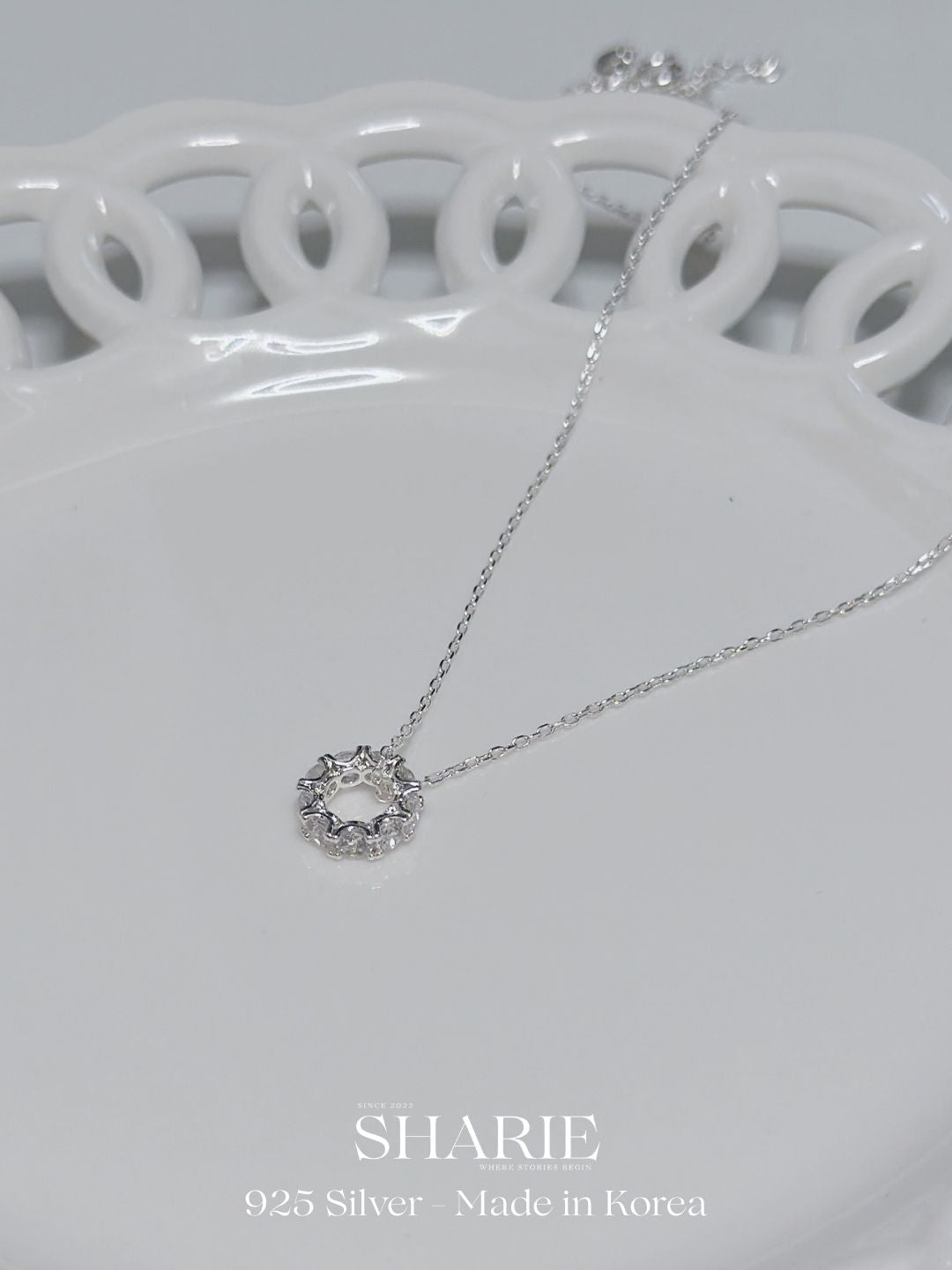 #729 | Twinkle Halo Necklace丨925 Silver