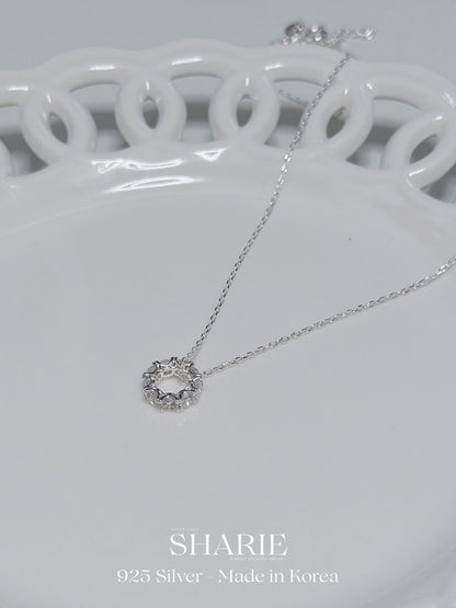 #729 | Twinkle Halo Necklace丨925 Silver