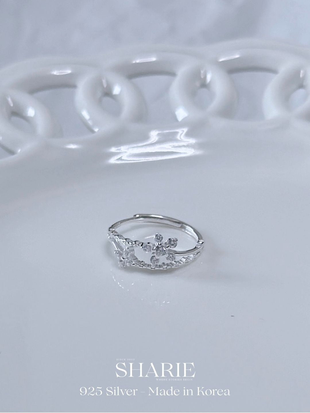 Little Flower Pinky Ring 尾戒 | 925 Silver