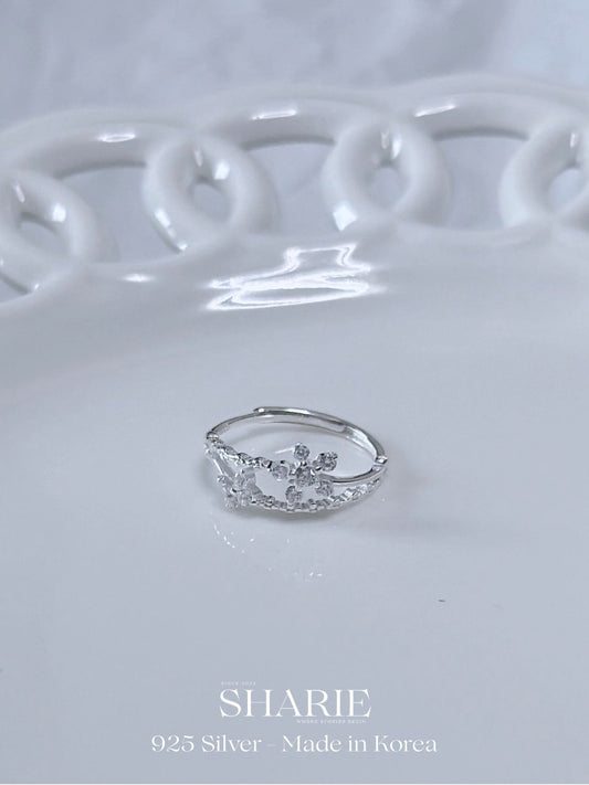 Little Flower Pinky Ring 尾戒 | 925 Silver