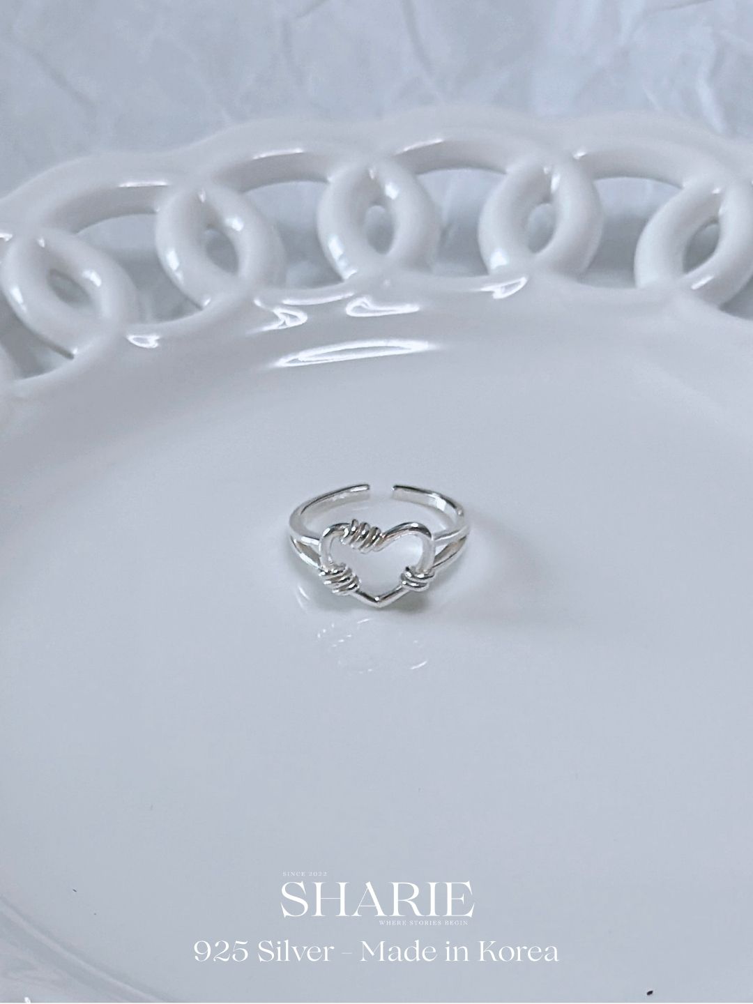 #640 | Twisted Heart Ring | 925 Silver