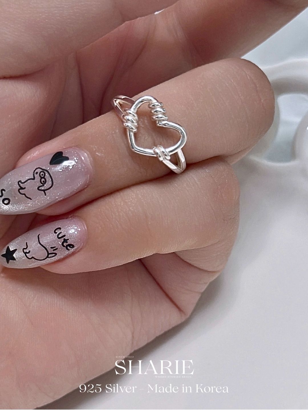 #640 | Twisted Heart Ring | 925 Silver