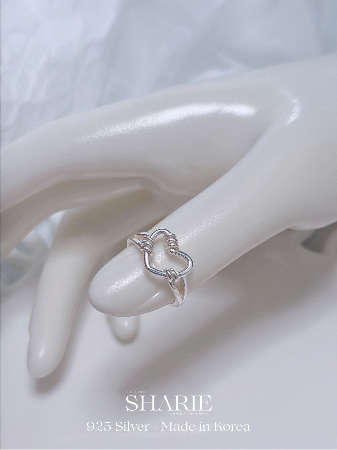 #640 | Twisted Heart Ring | 925 Silver