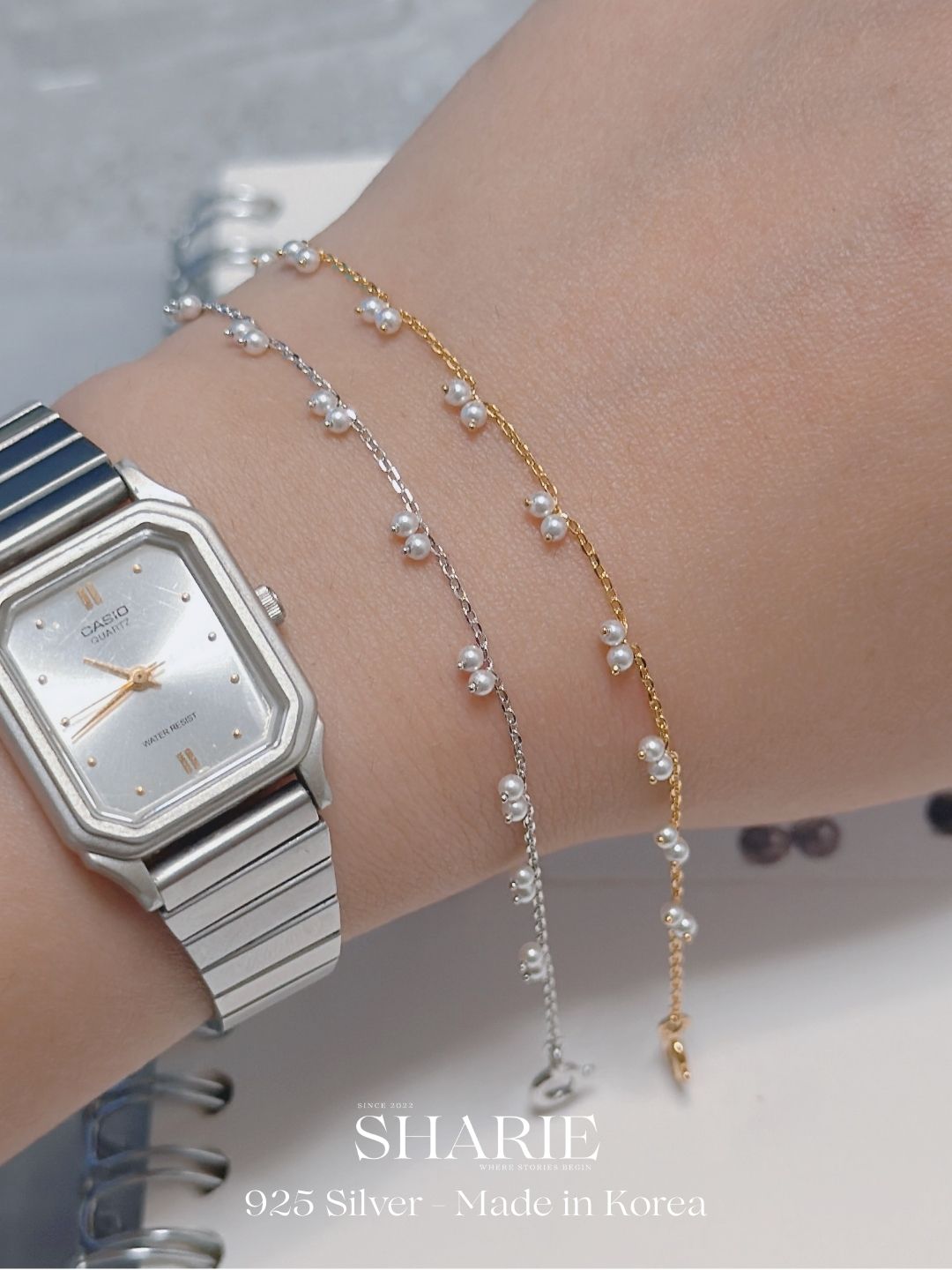 #645 | Petit Pearl Dainty Bracelet | 925 Silver