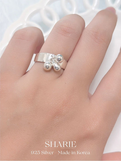 #355 | Dangle Bubble Ring | 925 Silver