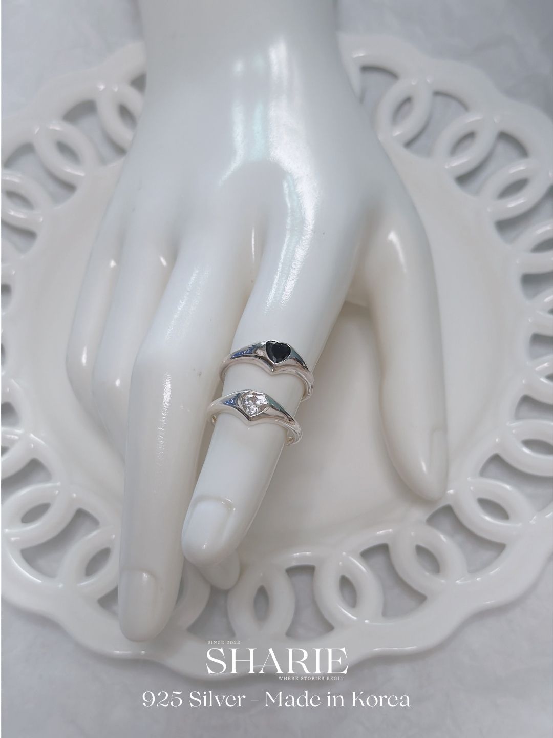 #559 | Heart Cubic Zirconia Ring | 925 Silver