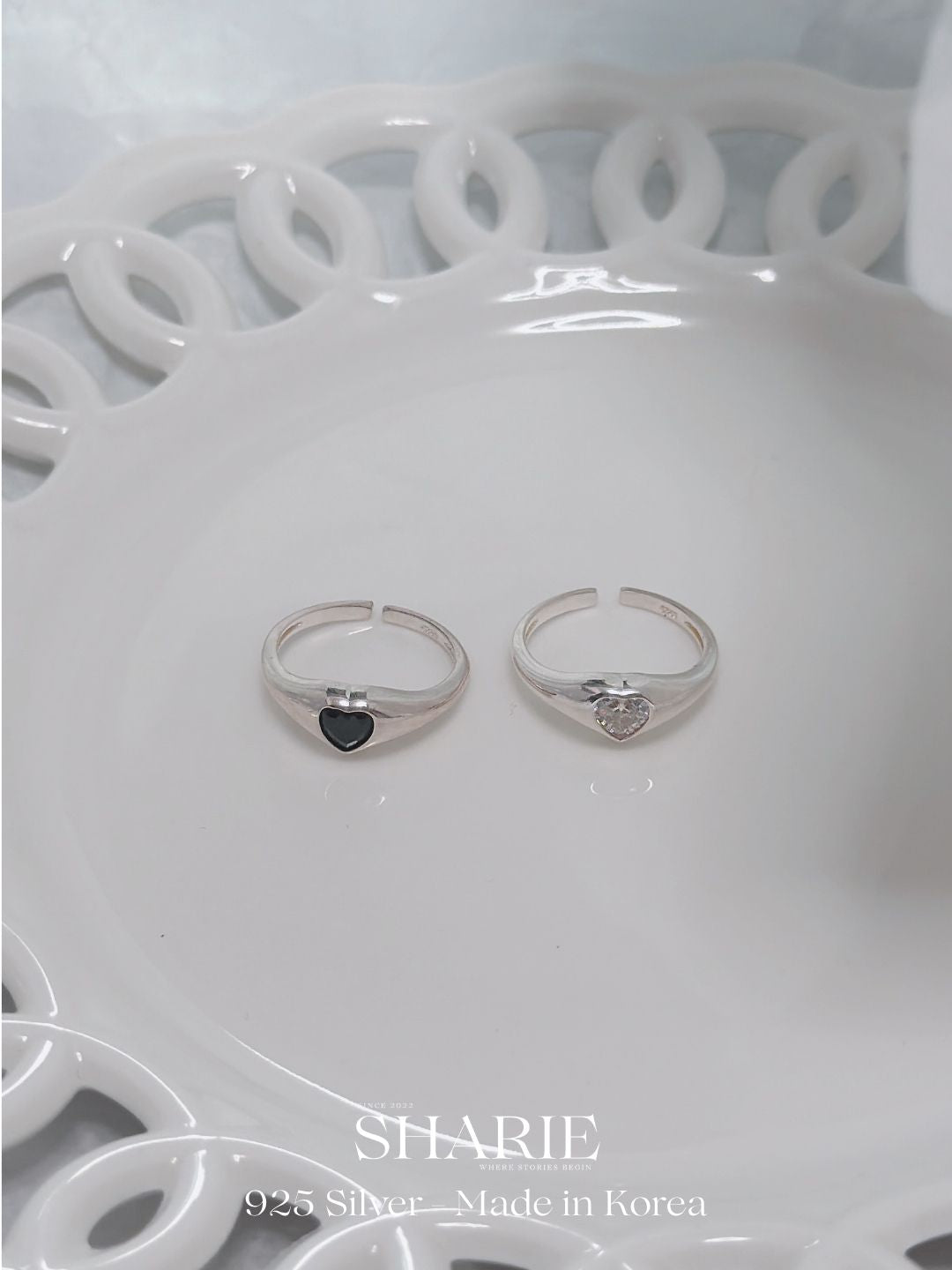 #559 | Heart Cubic Zirconia Ring | 925 Silver