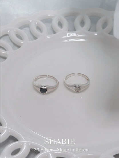 #559 | Heart Cubic Zirconia Ring | 925 Silver