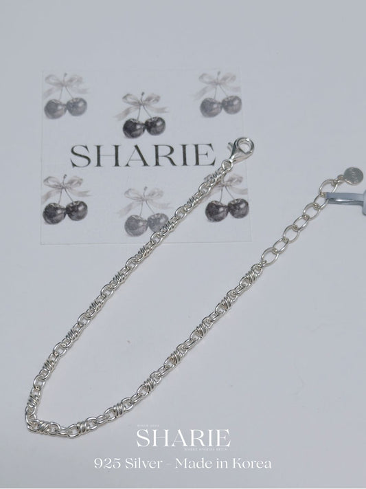 #411 | Classic Twist Interlock Bracelet | 925 Silver