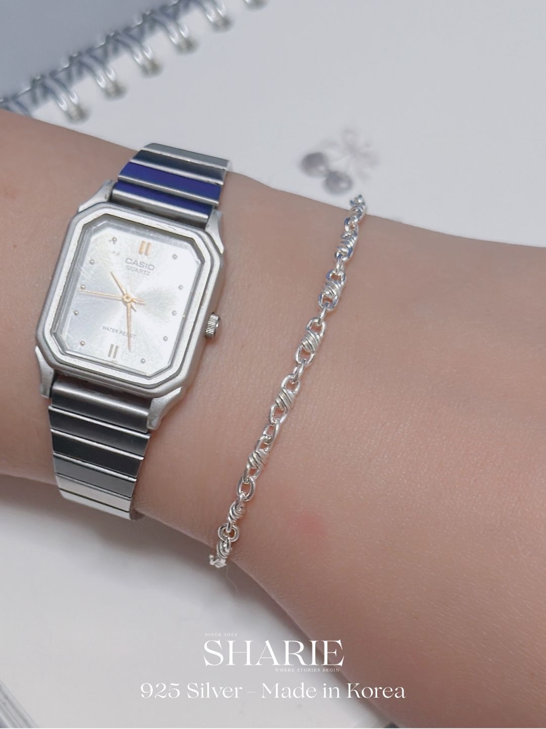 #411 | Classic Twist Interlock Bracelet | 925 Silver