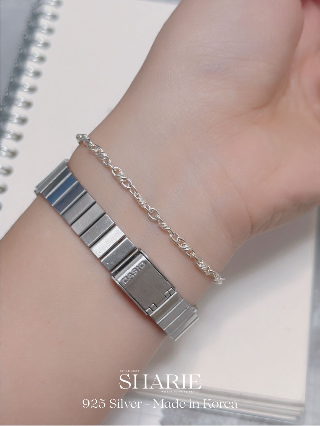 #411 | Classic Twist Interlock Bracelet | 925 Silver