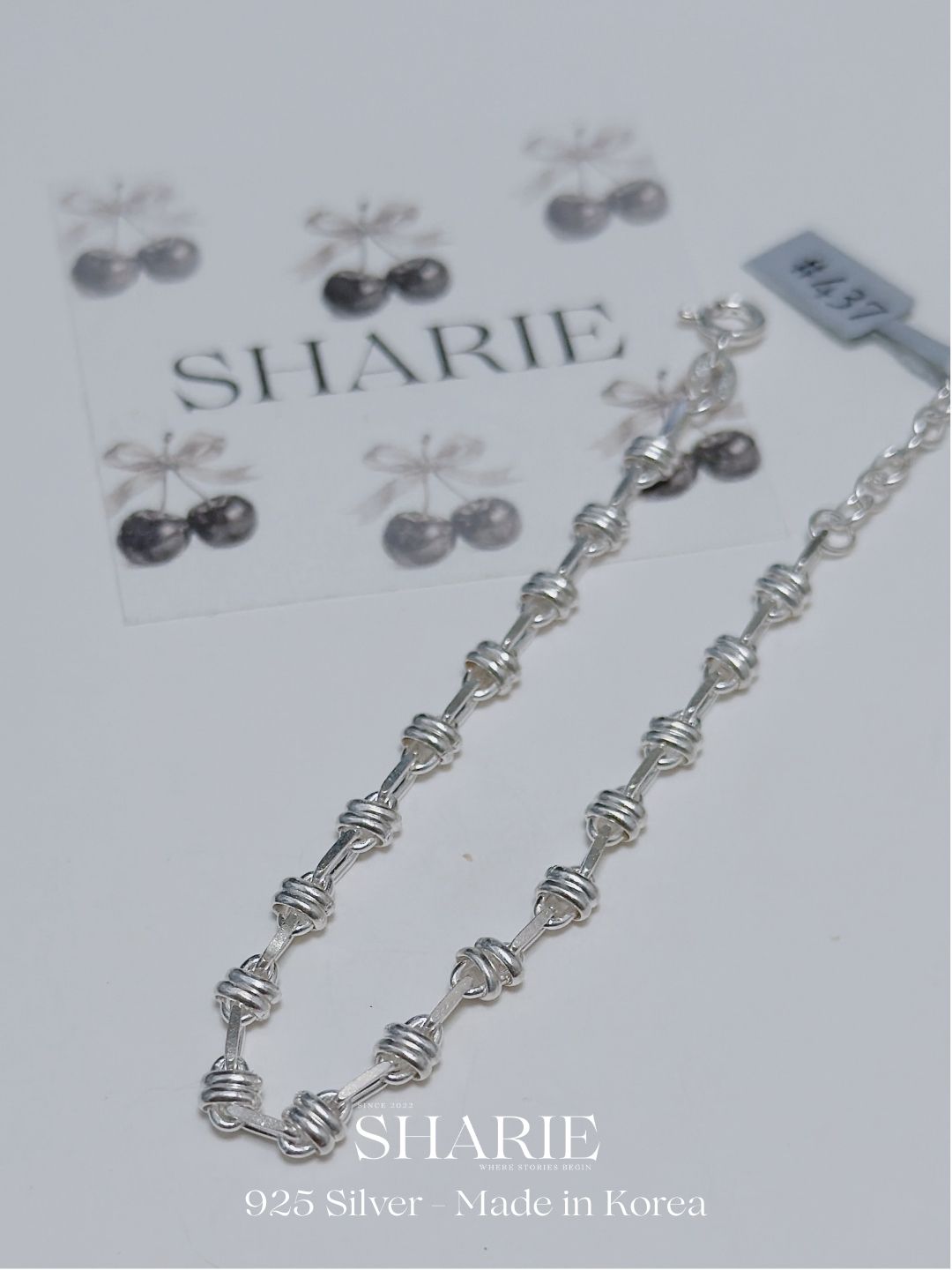 #437 | Linked Knot Bracelet | 925 Silver