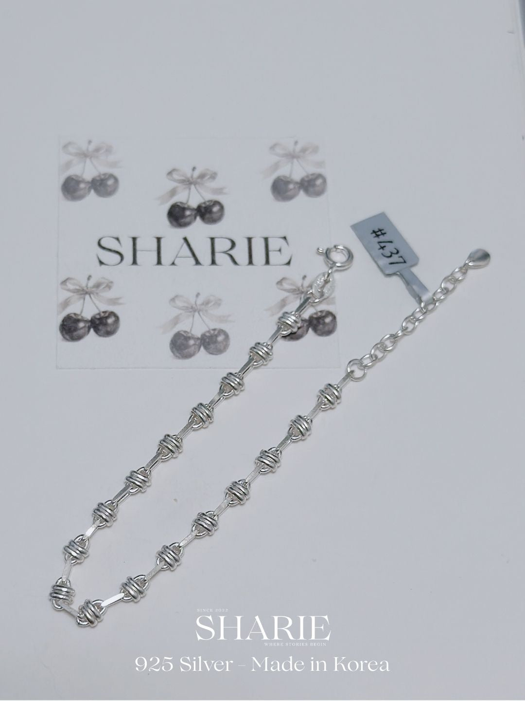 #437 | Linked Knot Bracelet | 925 Silver