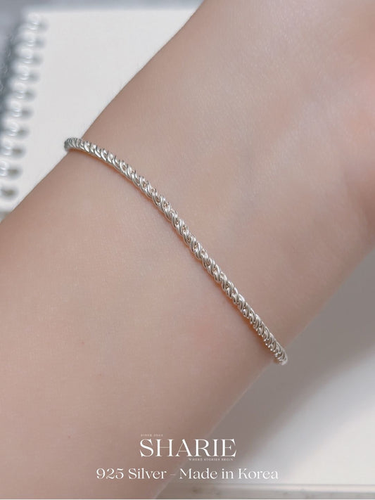 #414 | Rope Twist Bracelet | 925 Silver