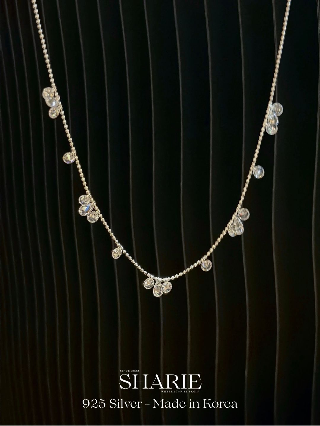 #712 | Shimmering Cascade Necklace | 925 Silver