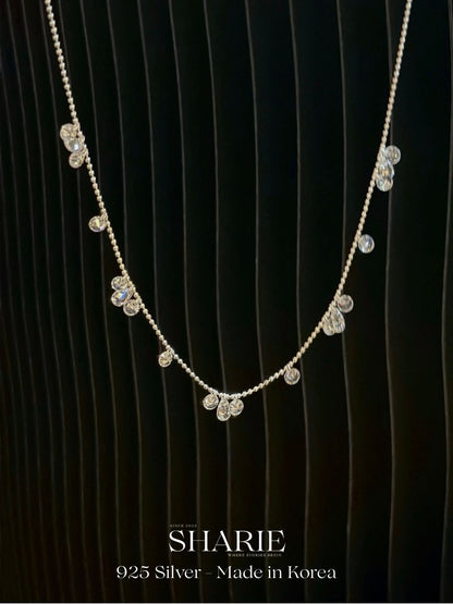 #712 | Shimmering Cascade Necklace | 925 Silver