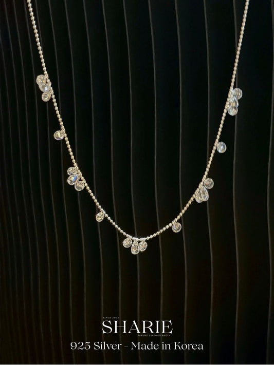#712 | Shimmering Cascade Necklace | 925 Silver