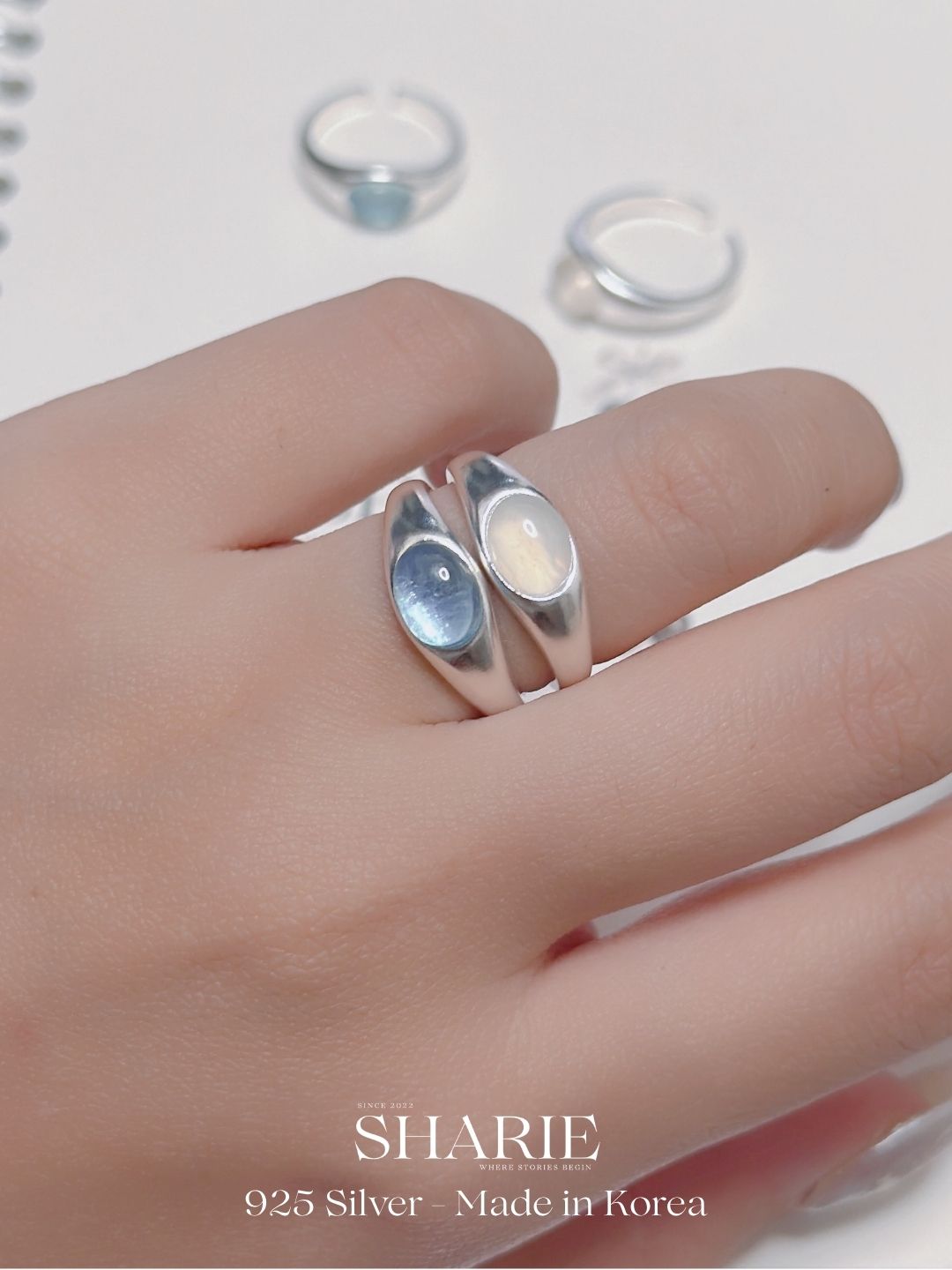 #646 #647 | Soft Glow Ring | 925 Silver
